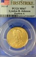 2015-P $1 Lyndon B. Johnson Position A First Strike MS67