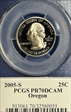 2005-S 25C Oregon PR70DCAM