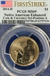 2014-D $1 Native American Enhanced Coin & Currency Set-Position A 1st Strike SP69