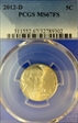 2012-D 5C MS67FS