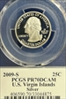2009-S 25C U.S. Virgin Islands Silver PR70DCAM