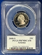 2008-S 25C Arizona PR70DCAM
