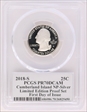 2018-S 25C Cumberland Island NP-Silver Limited Edition Proof Set - FDI Cleveland Torch PR70DCAM