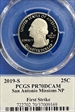2019-S 25C San Antonio Missions NP First Strike Cleveland Eagle with Sun PR70DCAM