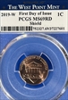 2019-W 1C Shield  First Day of Issue MS69RD