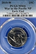 2019-W 25C War in the Pacific NP Early Find MS66