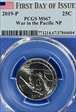 2019-P 25C War in the Pacific NP First Day of Issue MS67