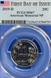 2019-D 25C American Memorial NP First Day of Issue MS67