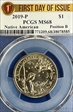 2019-P $1 Native American Position B First Day of Issue MS68