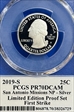 2019-S 25C San Antonio Missions NP - Silver Limited Edition Proof Set - FS Eagle with Sun PR70DCAM