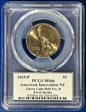 2019-P $1 American Innovation NJ Edison Light Bulb Pos. B First Strike MS66