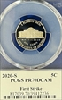 2020-S 5C First Strike Cleveland Eagle with sun PR70DCAM
