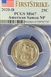 2020-D 25C American Samoa NP First Strike MS67