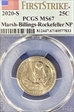 2020-S 25C Marsh-Billings-Rockefeller NP First Strike MS67