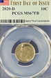 2020-D 10C First Day of Issue MS67FB