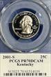 2001-S 25C Kentucky PR70DCAM