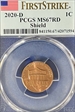 2020-D 1C Shield First Strike MS67RD