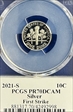 2021-S 10C Silver First Strike Cleveland Eagle with Sun PR70DCAM