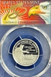 2021-S 25C Crossing the Delaware-Silver First Strike Cleveland Eagle with Sun PR70DCAM