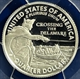 2021-S 25C Crossing the Delaware-Silver First Strike Cleveland Eagle with Sun PR70DCAM