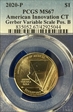 2020-P $1 American Innovation CT Gerber Variable Scale Pos. B MS67