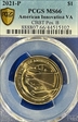 2021-P $1 American Innovation VA CBBT Pos. B MS66