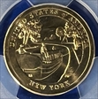2021-P $1 American Innovation NY  Erie Canal Pos. A MS66