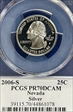 2006-S 25C Nevada Silver PR70DCAM