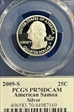 2009-S 25C American Samoa Silver PR70DCAM