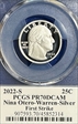 2022-S 25C Nina Otero-Warren-Silver First Strike Cleveland Eagle with Sun PR70DCAM