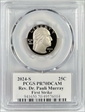 2024-S 25C Rev. Dr. Pauli Murray First Strike  Cleveland Eagle with Sun PR70DCAM