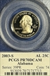 2003-S 25C Alabama PR70DCAM