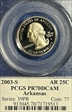 2003-S 25C Arkansas PR70DCAM