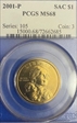 2001-P SAC$1 MS68