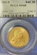2002-P SAC$1 MS68