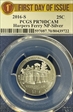 2016-S 25C Harpers Ferry NP-Silver First Day of Issue PR70DCAM