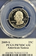 2009-S 25C American Samoa PR70DCAM