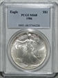 1986 $1 Silver Eagle MS68