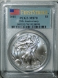 2011 $1 Eagle-25th Anniversary First Strike MS70