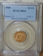 1908 $2.50 MS61