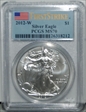 2012-W $1 Burnished Silver Eagle First Strike SP70