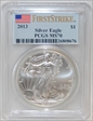 2013 $1 Silver Eagle First Strike MS70