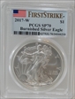 2017-W $1 Burnished Silver Eagle First Strike SP70