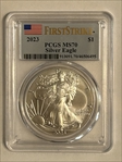 2023 $1 Silver Eagle First Strike MS70