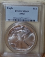 1992 $1 Silver Eagle MS69