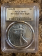 2020-W $1 Burnished Silver Eagle SP70