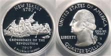 1999-S 25C New Jersey Silver PR69DCAM