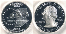 2002-S 25C Indiana PR69DCAM