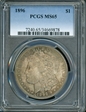 1896 $1 MS65
