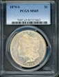1879-S $1 MS65